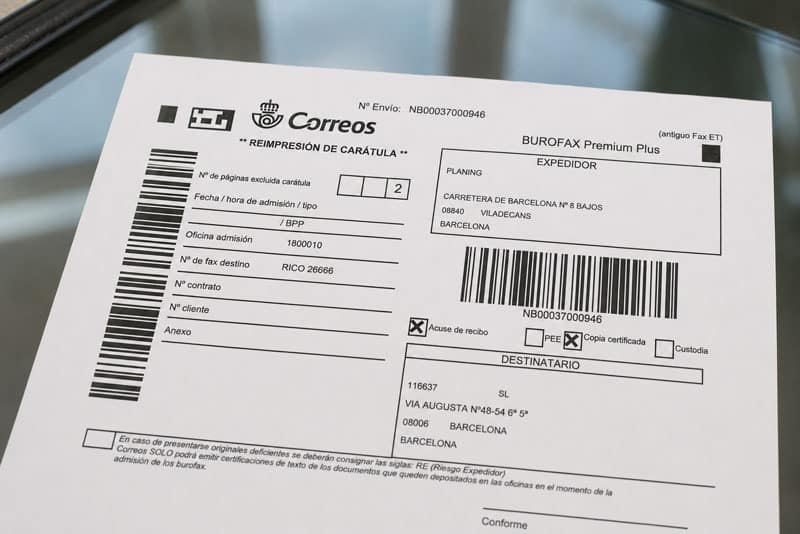 Correos-burofax